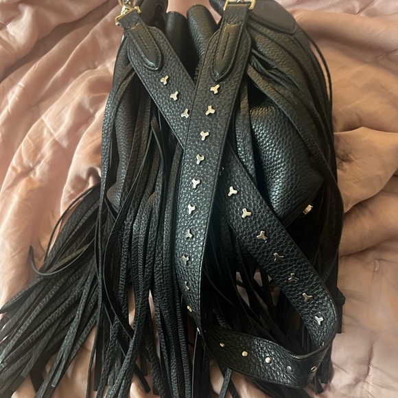 Bally leather fringe bucket bag - Picture 4 of 4